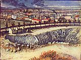 Vincent Van Gogh Canvas Paintings - view of the city with factorys